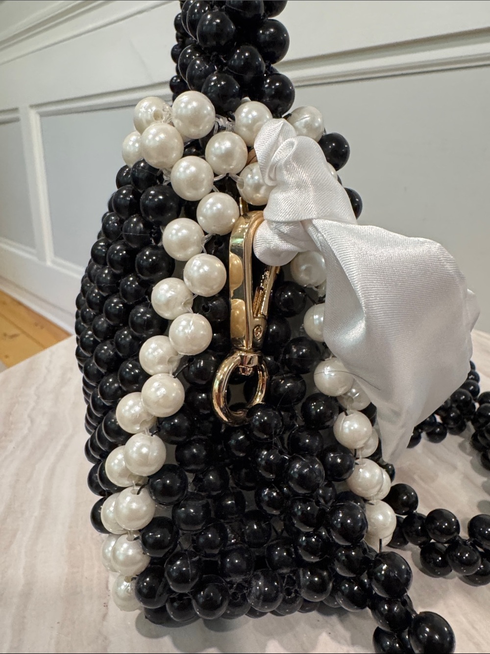 Kate Spade Bag Black White Beaded Target Limited Edition Sold Out Mini Crossbody - Picture 8 of 17